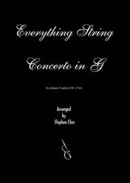 Concerto in G Orchestra sheet music cover Thumbnail